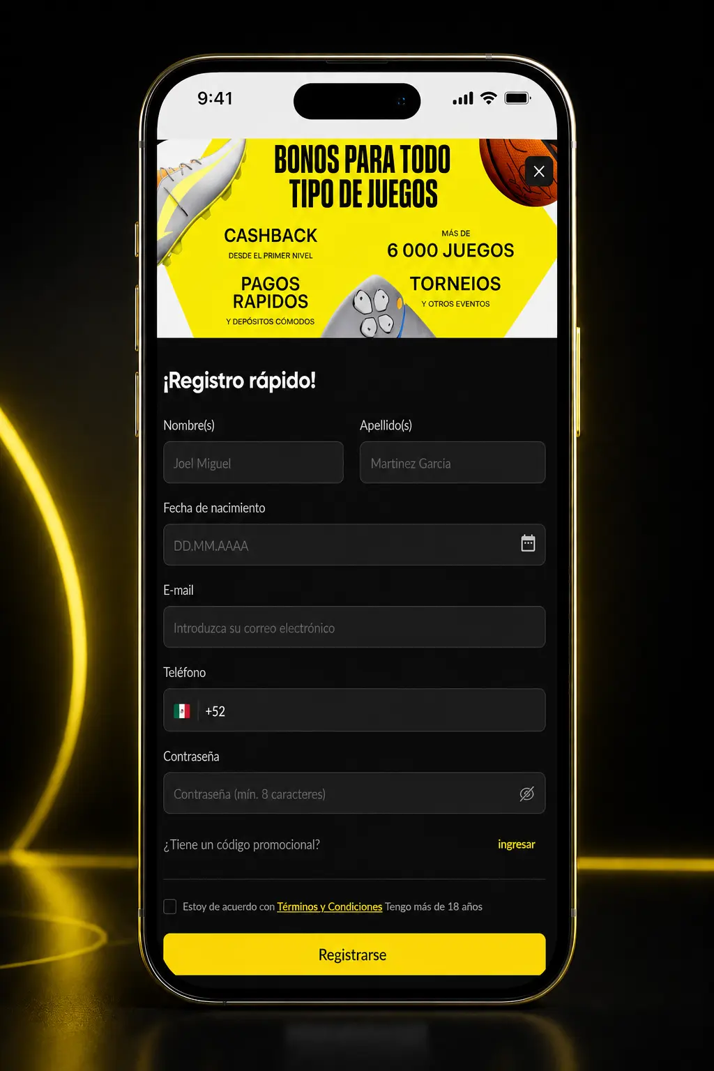 Guía paso a paso para registrarte y apostar en fútbol con Betboom desde México