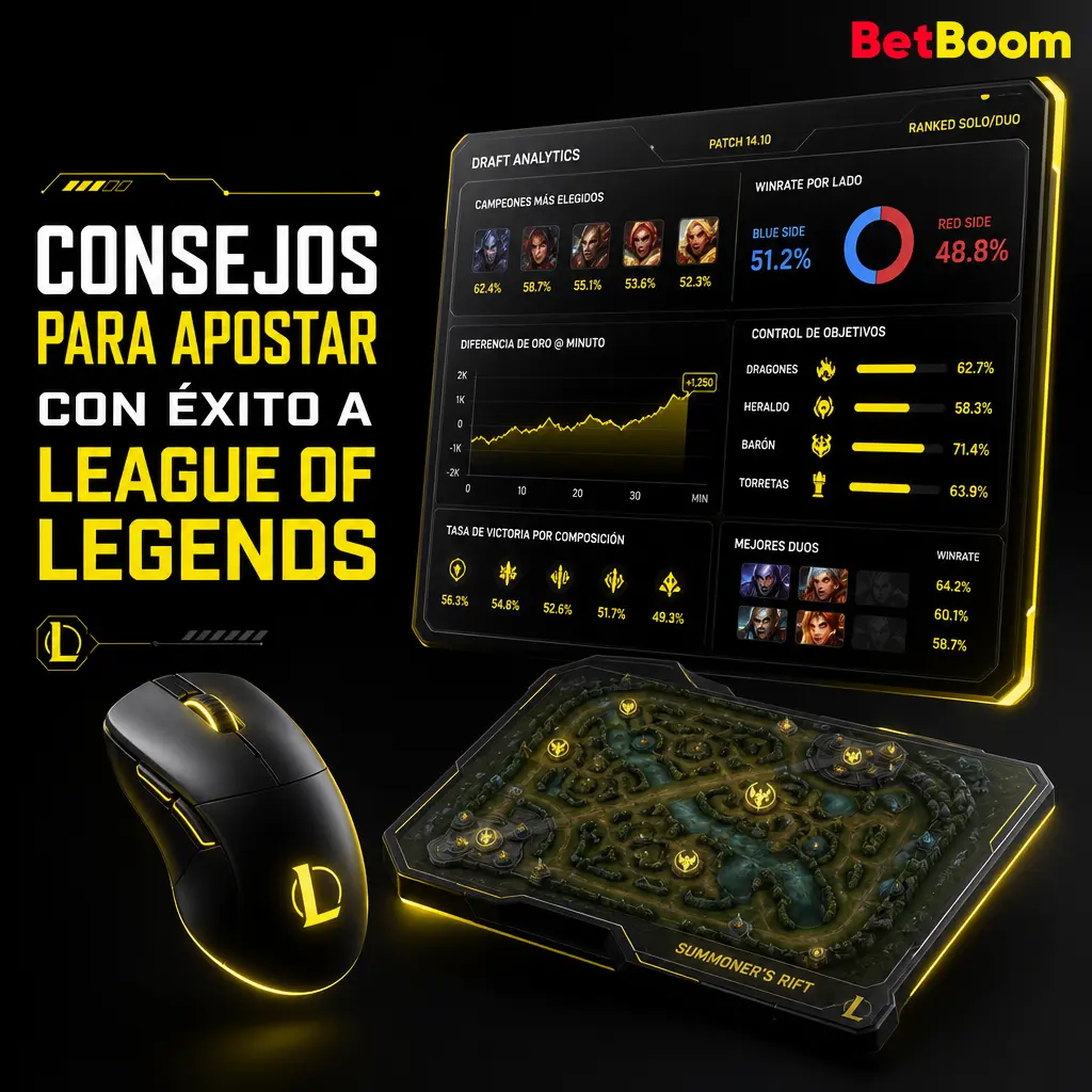 Consejos clave para apostar en League of Legends: analiza composiciones, meta, objetivos y gestiona tu presupuesto con responsabilidad.