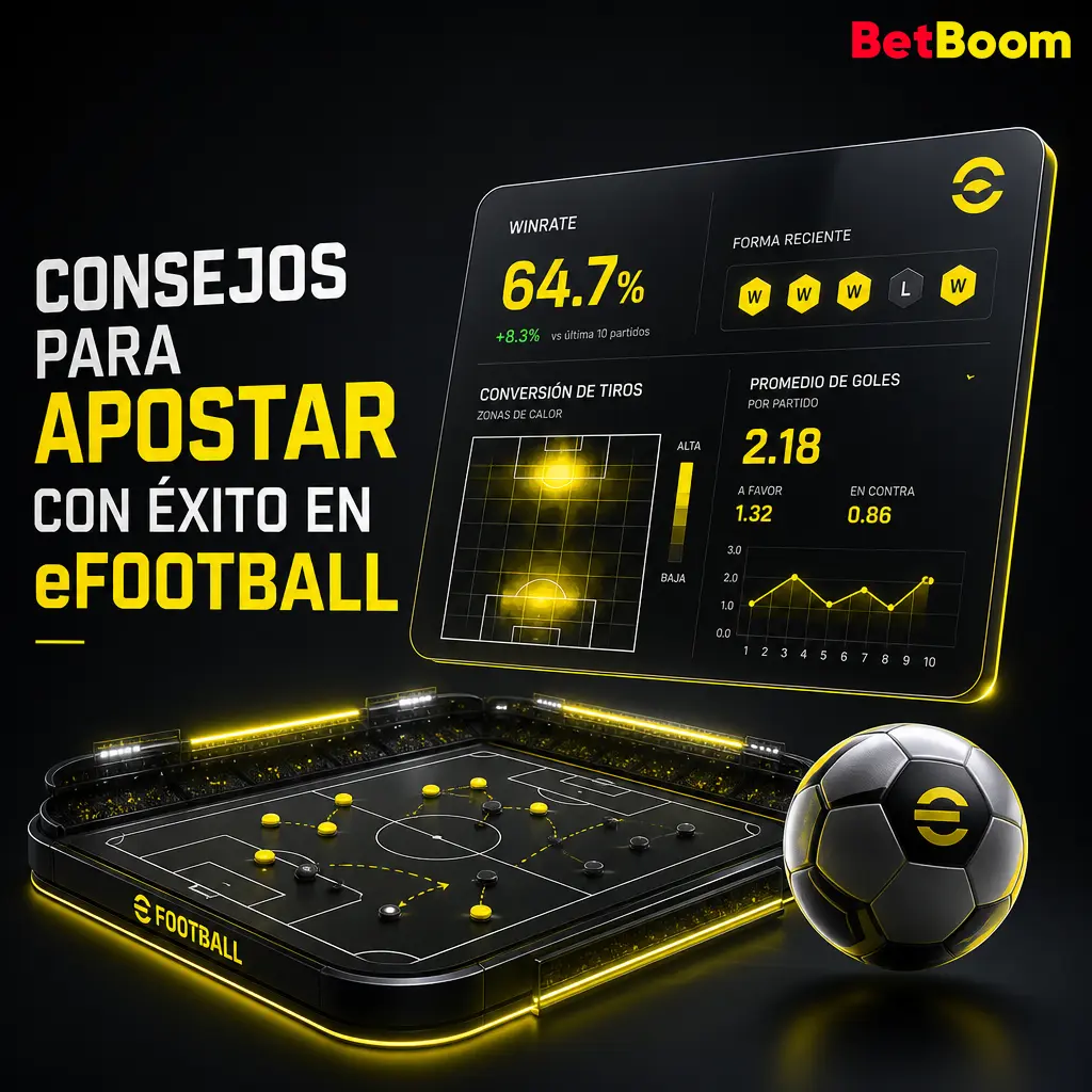 Consejos clave para apostar en eFootball: analiza estilos de juego, revisa estadísticas y compara cuotas antes de apostar.
