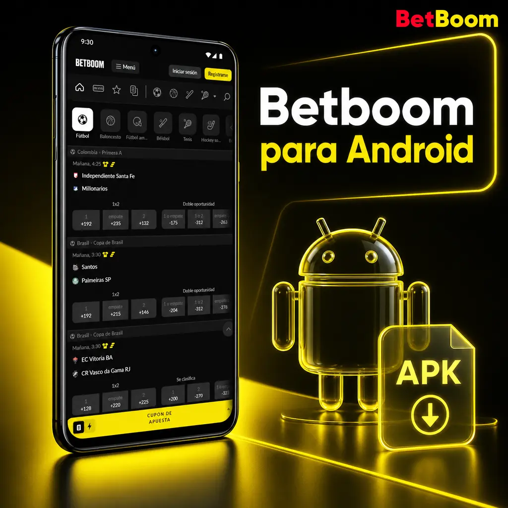 Descarga la app de Betboom para Android en formato APK e instálala para apostar en deportes desde tu celular
