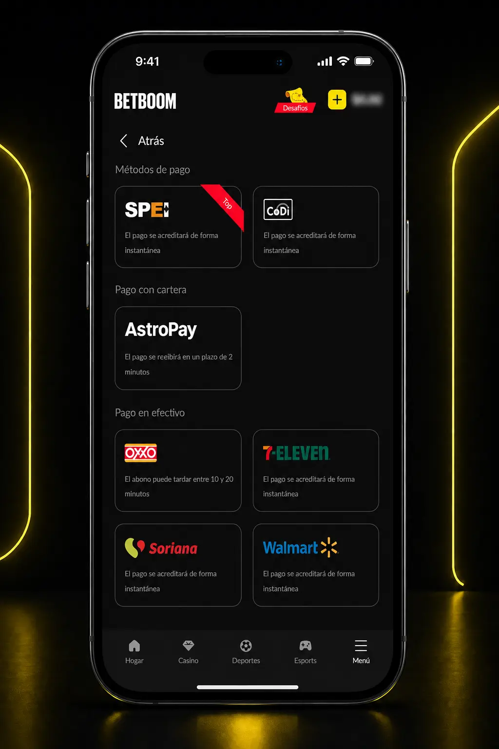 Guía paso a paso para apostar en eFootball en Betboom México: registro, depósito y selección de mercado en la app móvil.