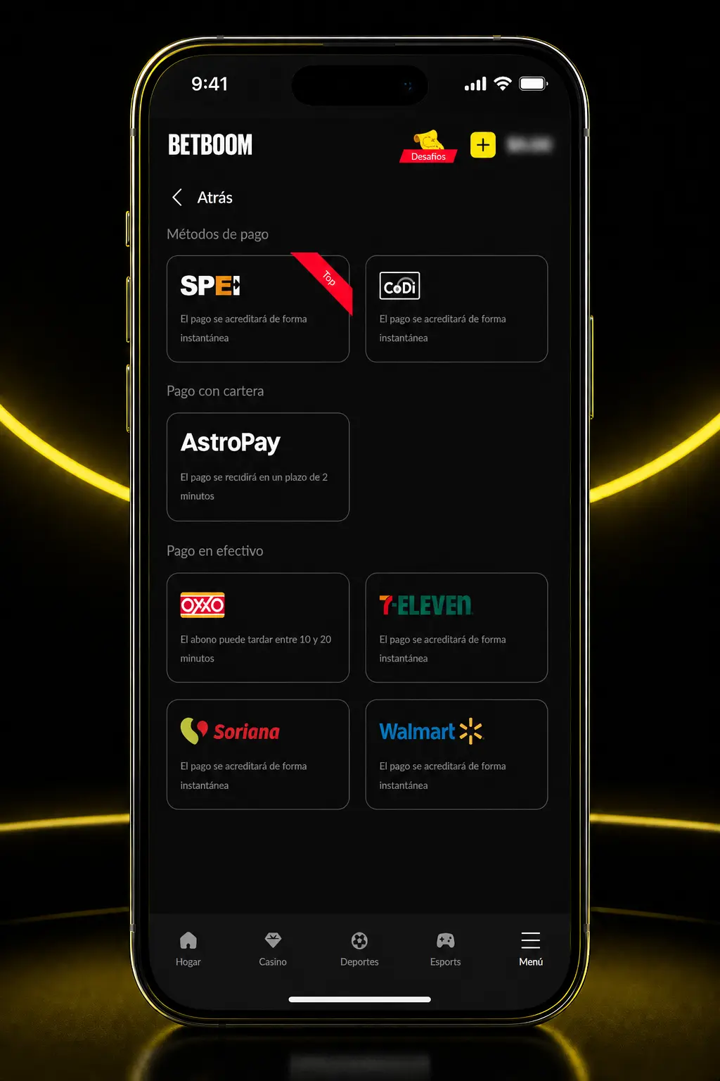 Guía paso a paso para registrarte, depositar y apostar en hockey sobre hielo dentro de la app de Betboom.