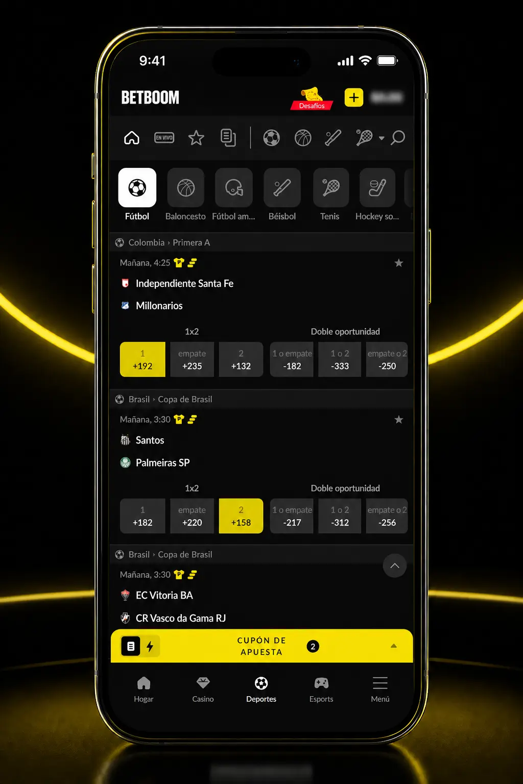 Guía paso a paso para registrarte, depositar y apostar en hockey sobre hielo en Betboom desde tu celular o computadora.