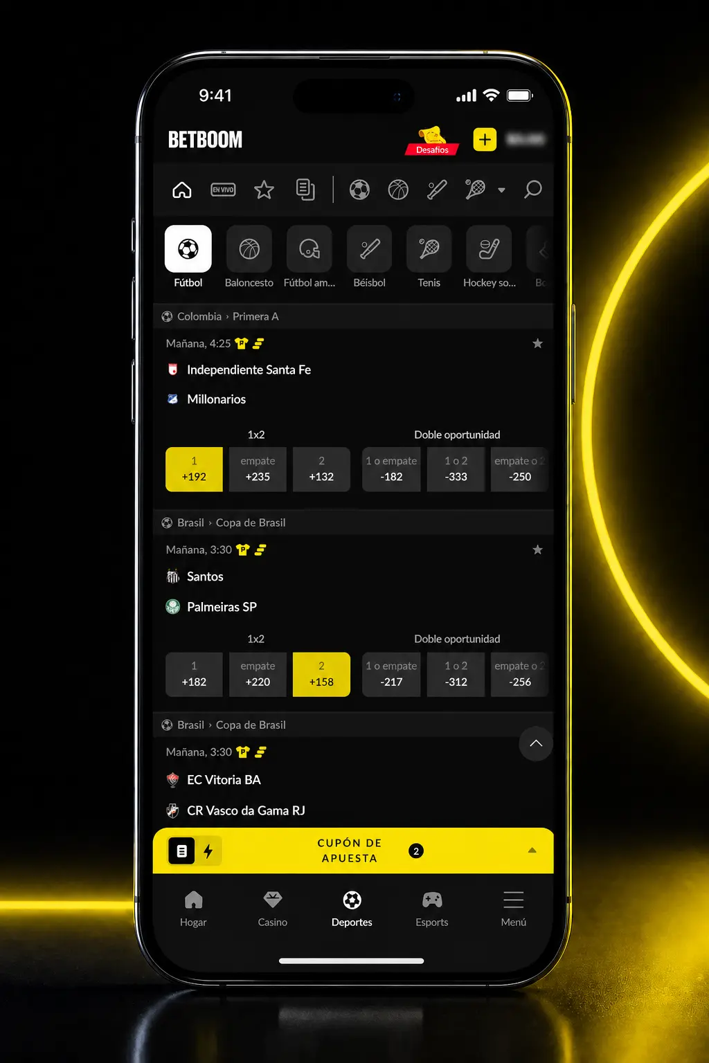 Guía paso a paso para registrarte, depositar y apostar en tenis en Betboom desde la app móvil.